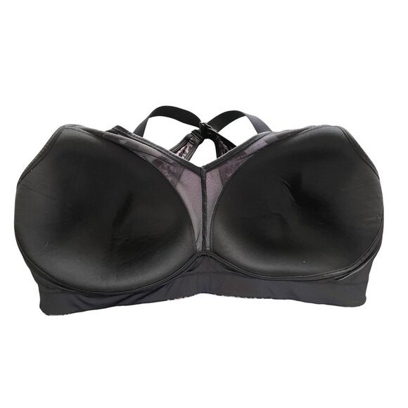 Adore Me Ariza contour sports bra 40DD purple black animal print medium impact - Picture 6 of 10